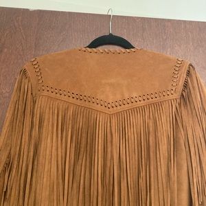 Suede Fringe Jacket
